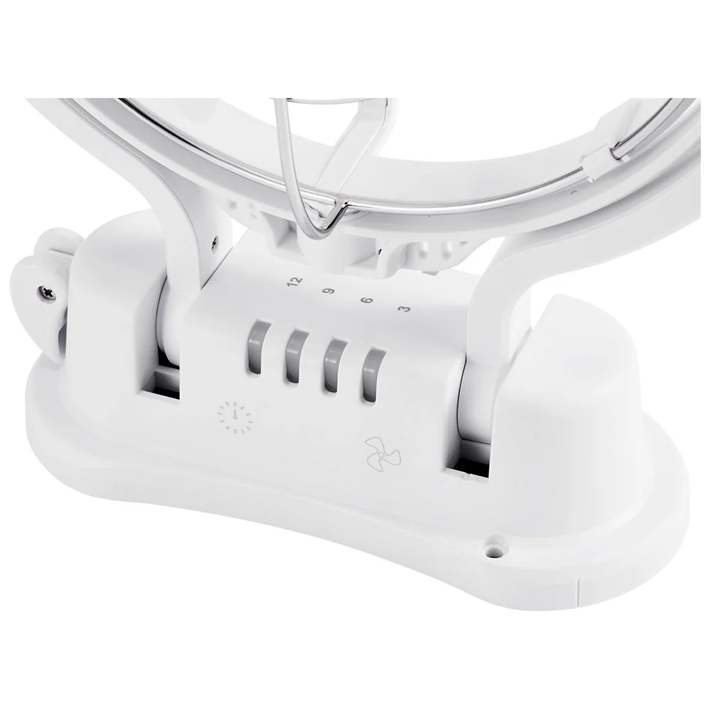 KickAss 12V  / 24V 360°, 3 Speed Caravan Fan - White - Image 5