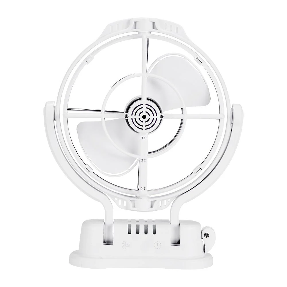 KickAss 12V  / 24V 360°, 3 Speed Caravan Fan - White - Image 8