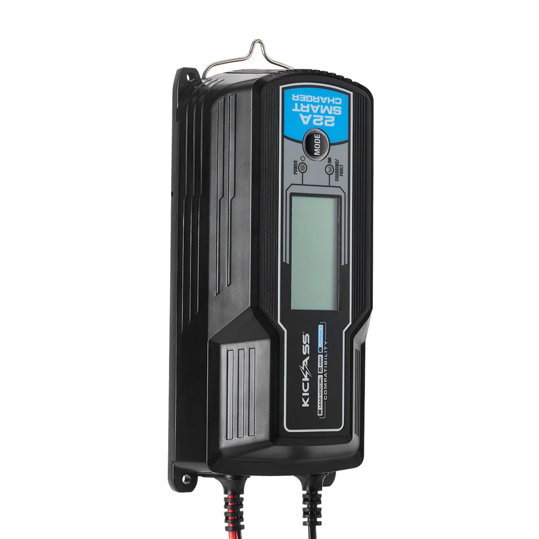 KickAss Twin 12V 120Ah Deep Cycle AGM Battery Bundle with 22A Charger & Linking Cables - 240Ah Total Capacity - Image 6