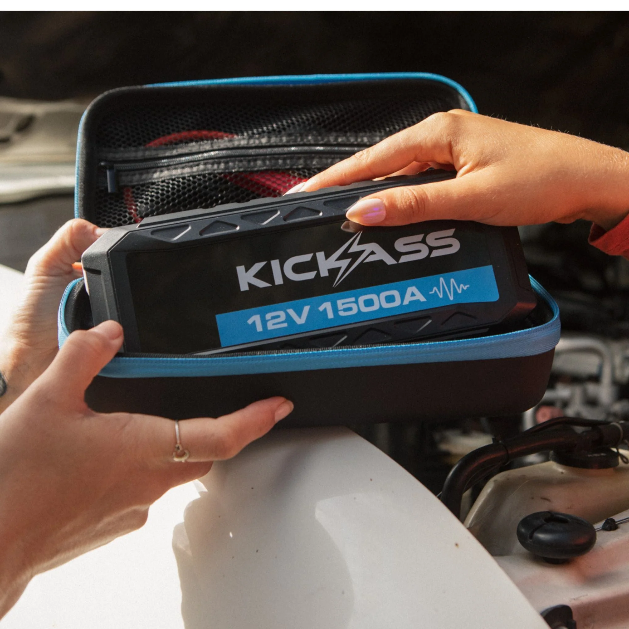 KickAss 12V, 1500A Portable Car Jump Starter with Power Bank - 3000A Peak - Image 5