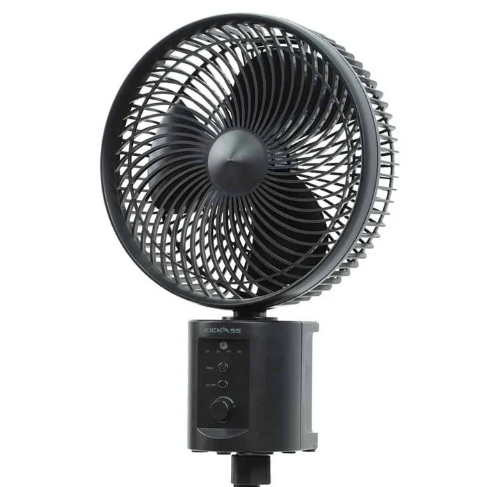 KickAss Large Oscillating Free Standing Fan with Tripod, Remote Control & Dual Power Banks - Image 3