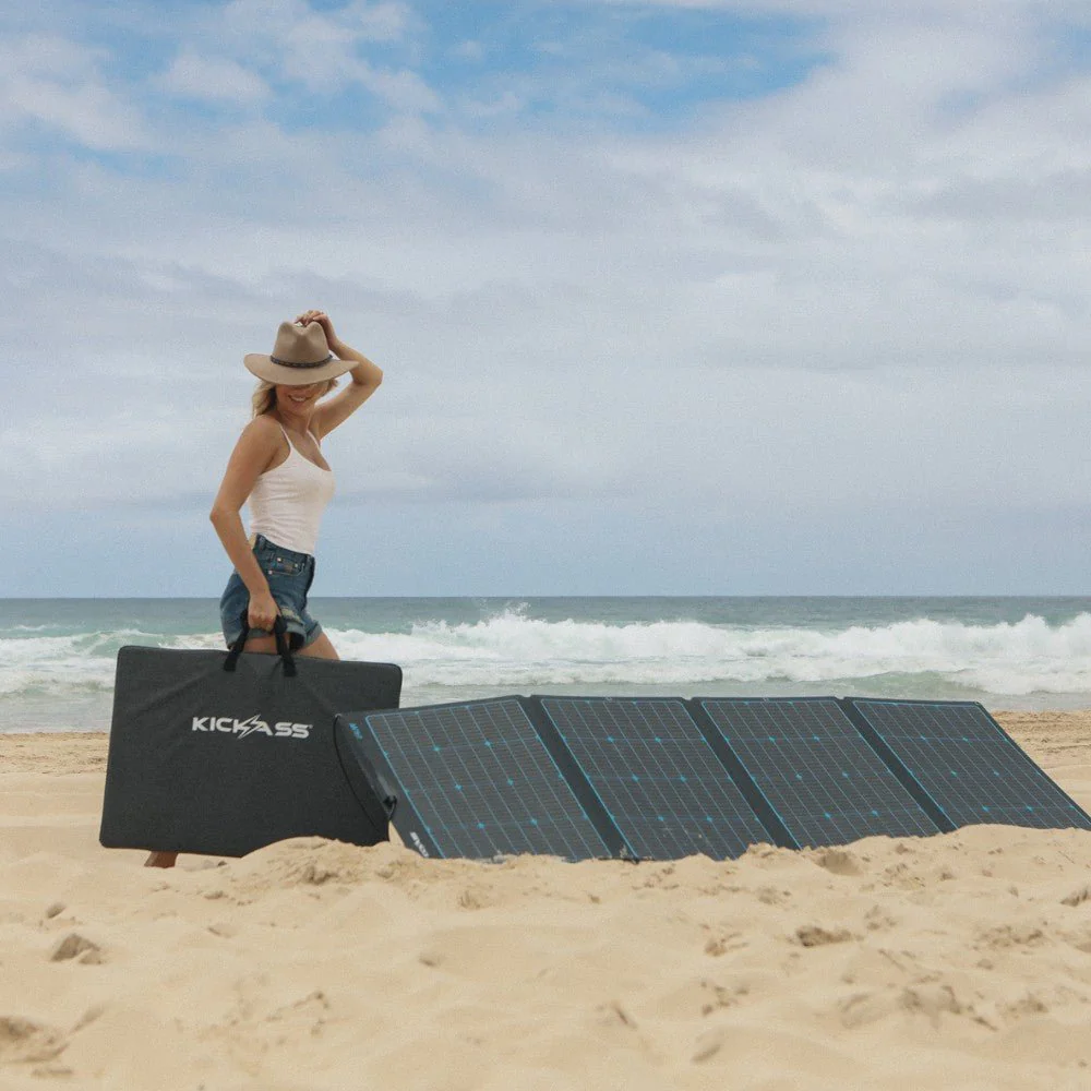 KickAss 12V 240W Premium Folding Portable Solar Panel - Image 4