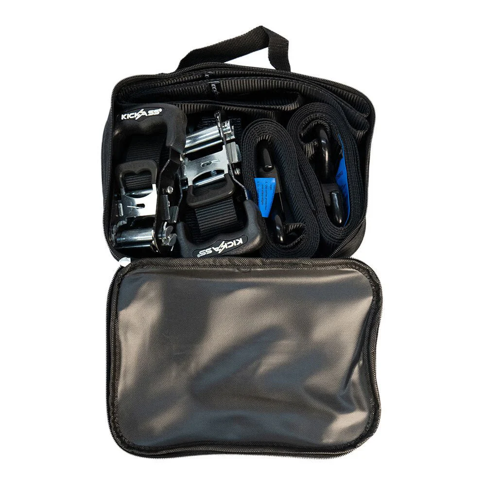 KickAss Heavy Duty Ratchet Strap Set - Pair with Tie Down Loop - 38mm x 2.5m - 750KG - Image 4